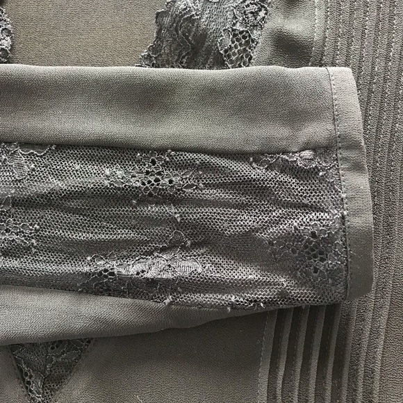 Black transparent blouse with lace - Picture 4 of 5